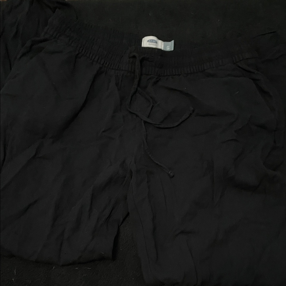 Old Navy Black Elastic Waist Pants